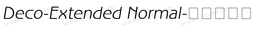 Deco-Extended Normal字体转换